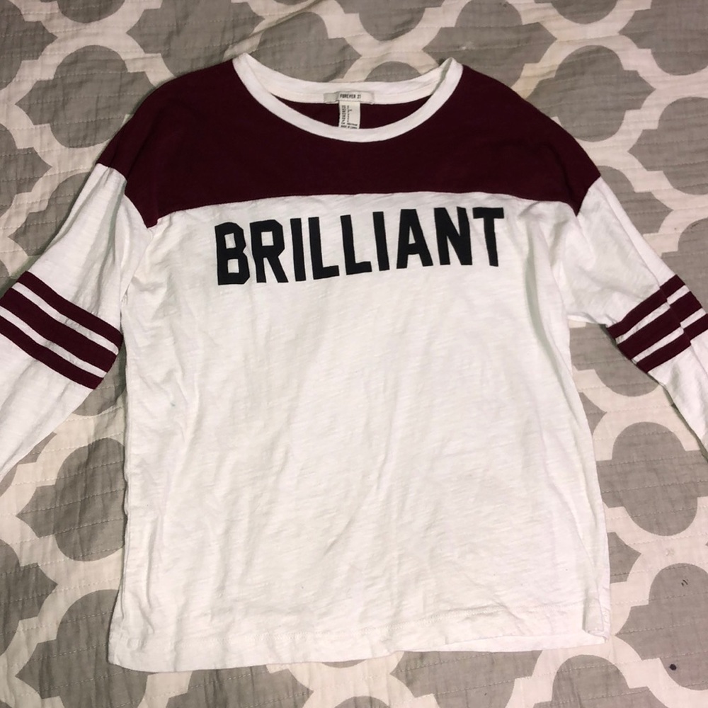 Forever 21 “Brilliant” Tee 3/4 Sleeve